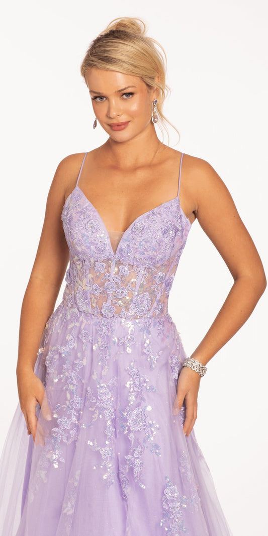 One Shoulder Scuba Column Dress with Overskirt