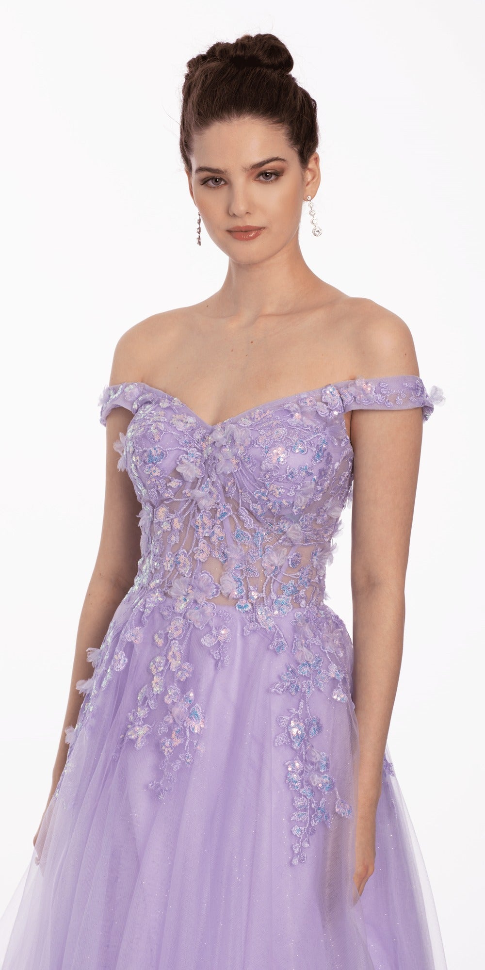 Strappy Back Glitter Mesh Sweetheart Mermaid Dress