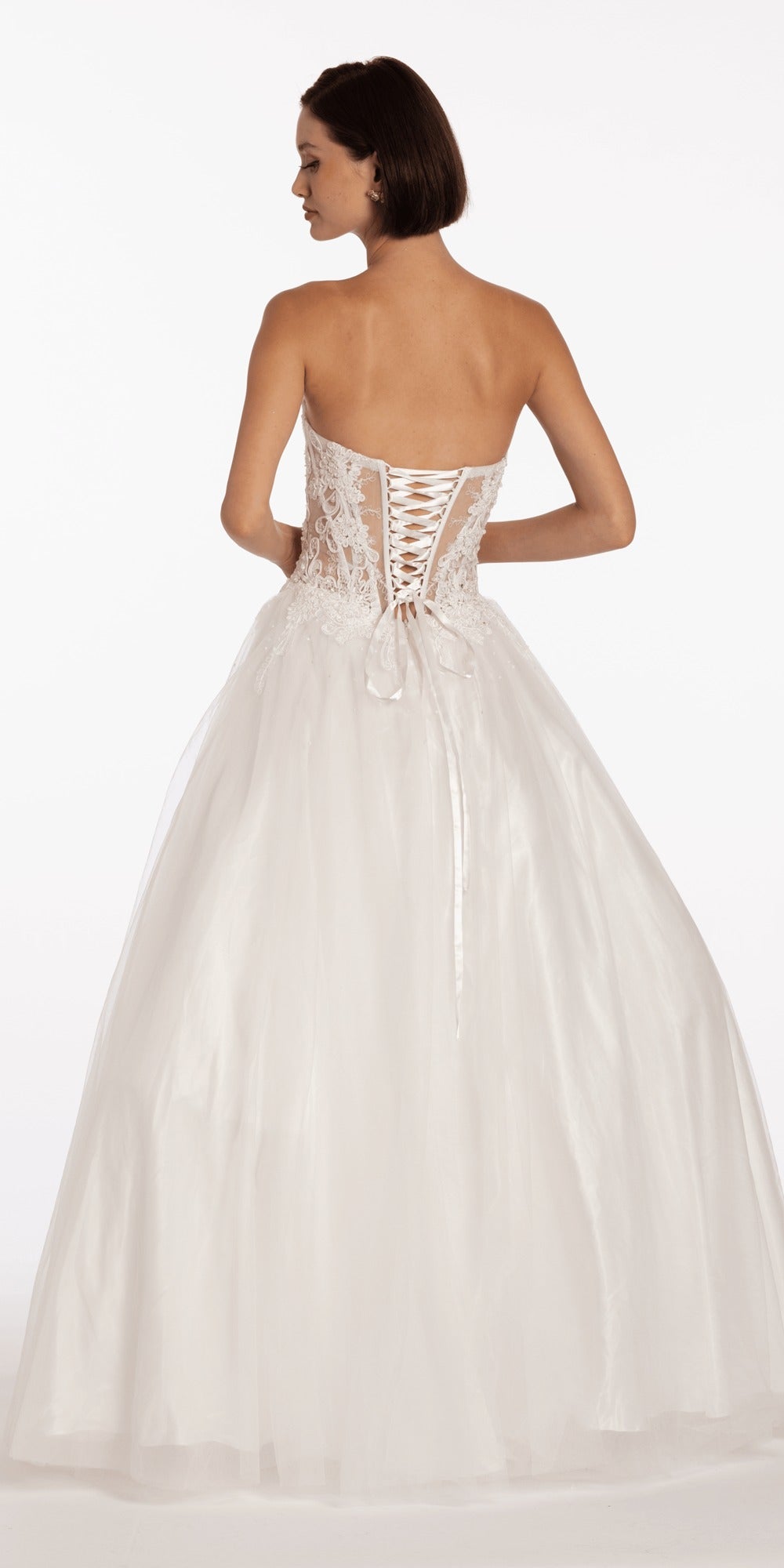 Strapless Velvet Corset Satin Column Dress with Ruching
