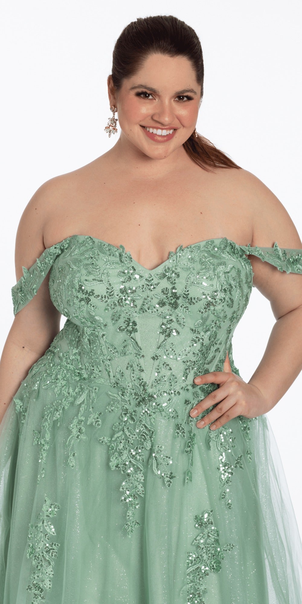 Sweetheart Mesh Pleated Column Dress with Ruffles