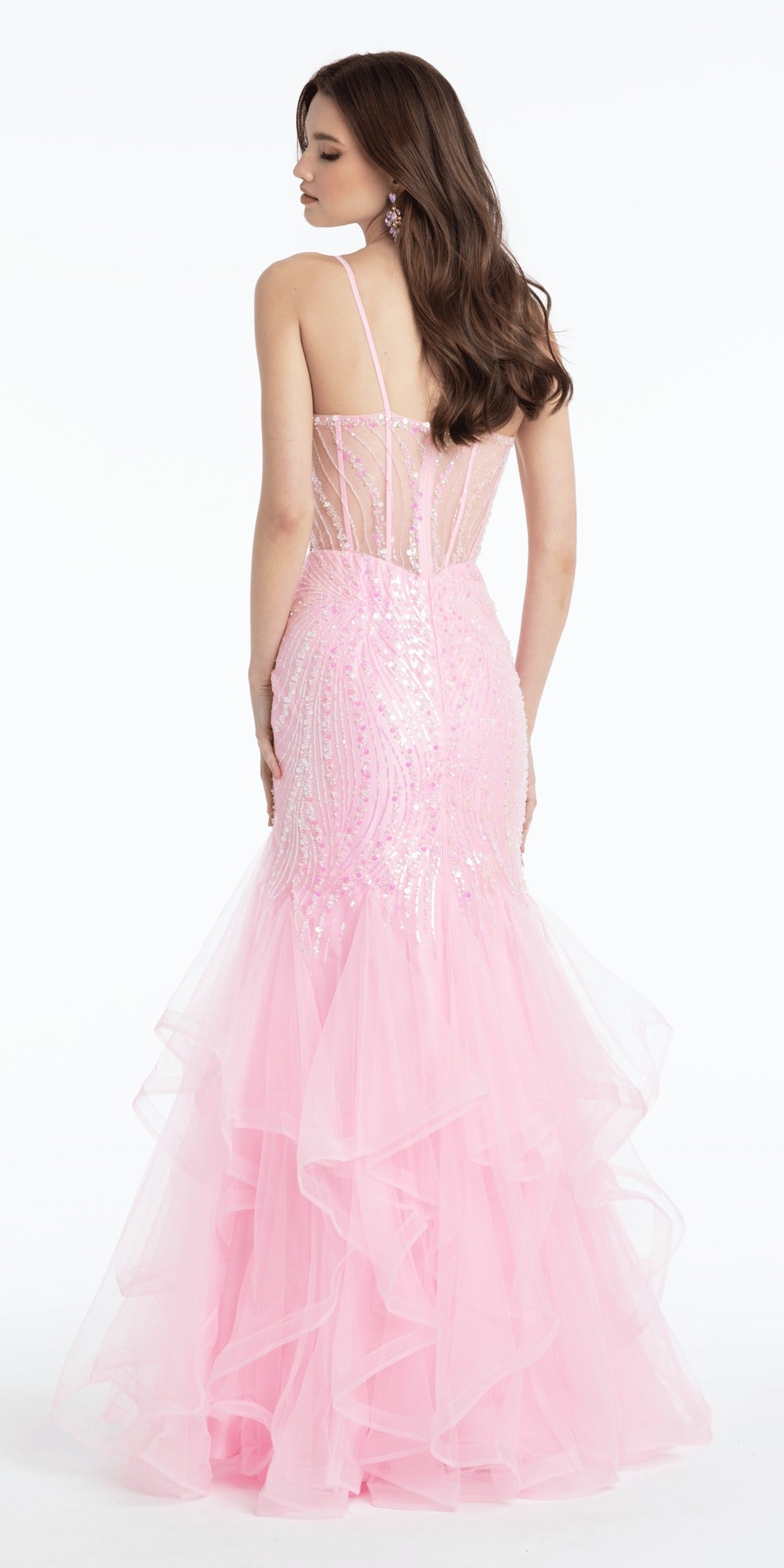 Sweetheart 3D Embellished Lace Corset Mermaid Dress