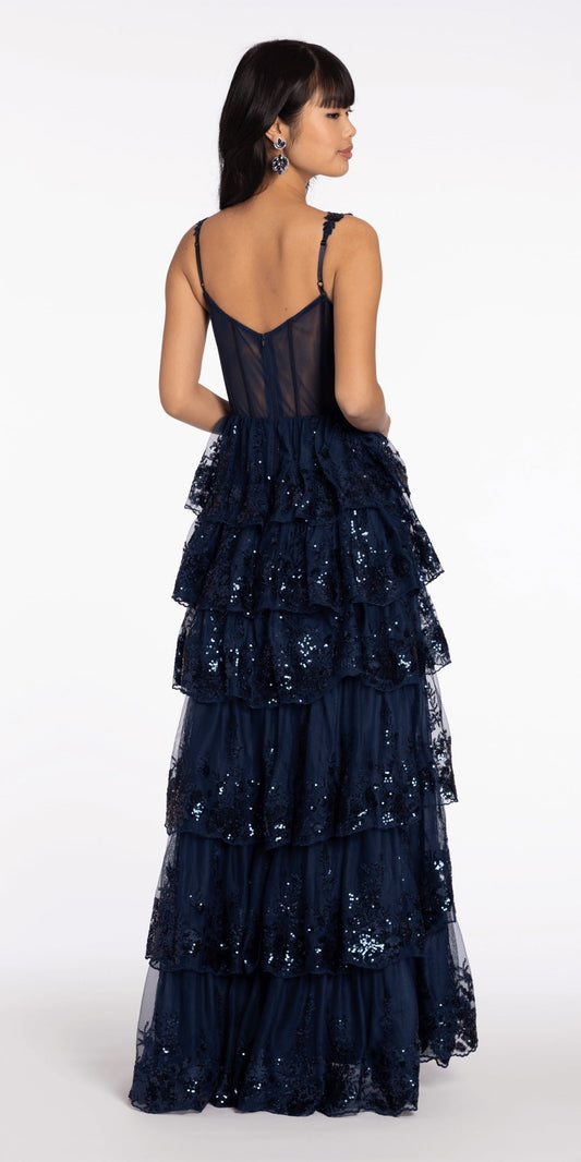 Sweetheart Organza Wrap Ballgown with 3D Shoulder Straps