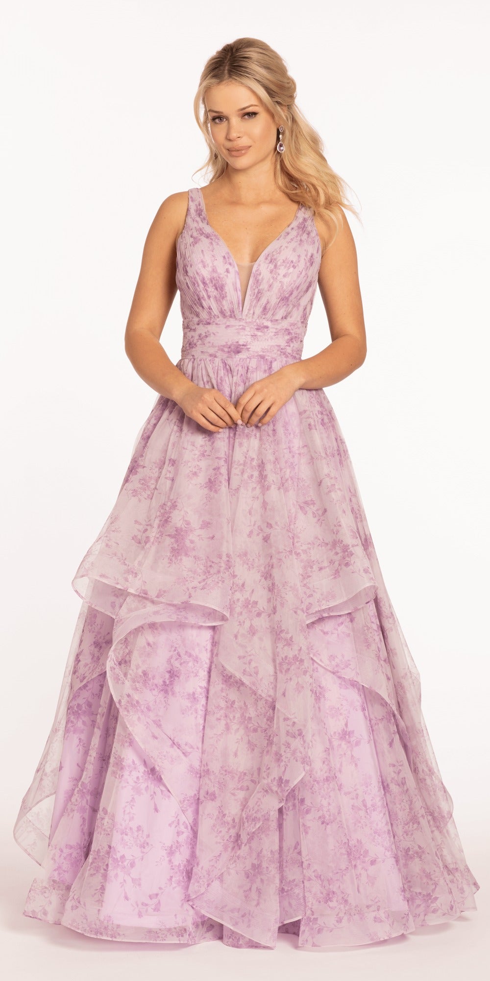 Sweetheart Organza Wrap Ballgown with 3D Shoulder Straps
