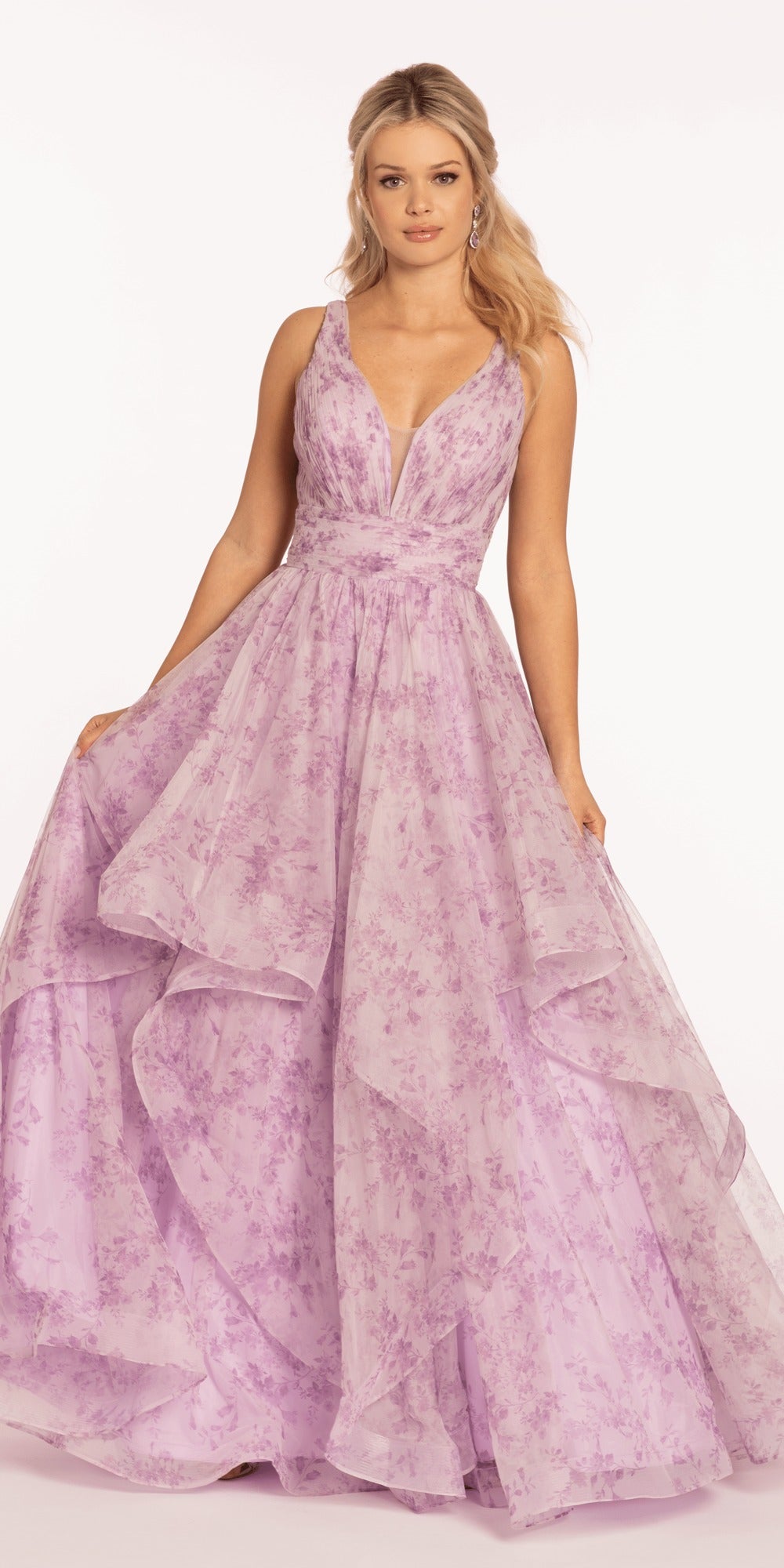 Sweetheart Organza Wrap Ballgown with 3D Shoulder Straps