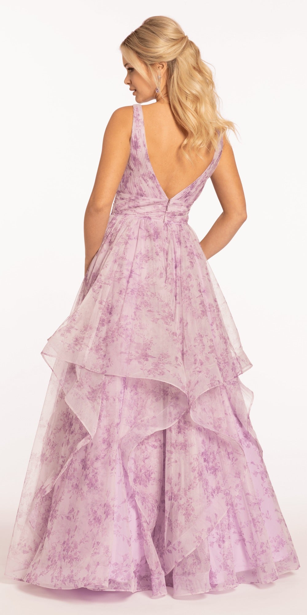 Sweetheart Organza Wrap Ballgown with 3D Shoulder Straps